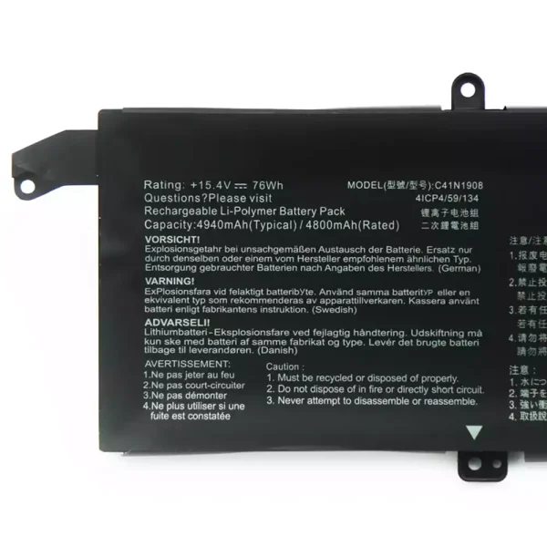 แบตเตอรี่โน๊ตบุ๊ค ของแท้ ASUS C41N1908 - Image 3