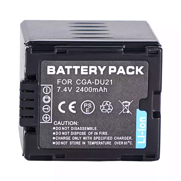 Batteria Li-Ion CGA-DU07 680mAh Per Videocamera Panasonic PV-GS19, GS29, GS39, GS59 – Nuova