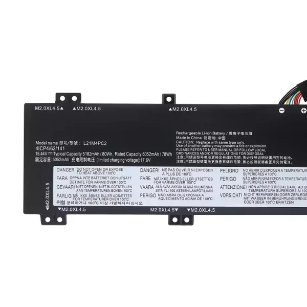 แบตเตอรี่โน๊ตบุ๊ค ของแท้ Lenovo L21B4PC0 L21C4PC1 L21D4PC1 L21M4PC2 L21M4PC3 - Image 3