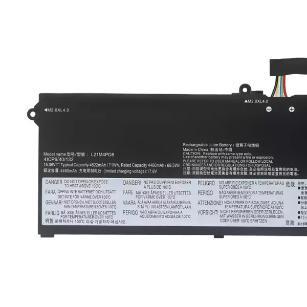 แบตเตอรี่โน๊ตบุ๊ค ของแท้ LENOVO L21C4PD8 L21D4PD8 L21L4PD8 L21M4PD8 - Image 3