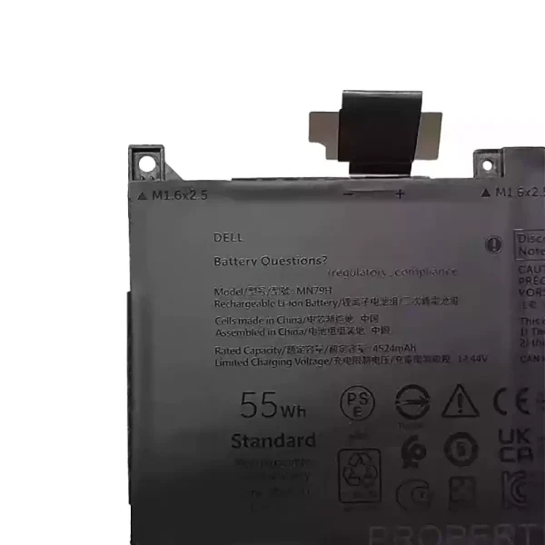 แบตเตอรี่โน๊ตบุ๊ค ของแท้ Dell MN79H NXRKW - Image 3