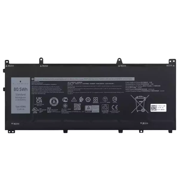 แบตเตอรี่โน๊ตบุ๊ค ของแท้ DELL VG661 V4N84,DELL Alienware x14 R1 R2