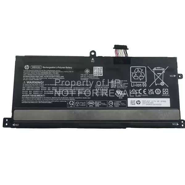 แบตเตอรี่โน๊ตบุ๊ค ของแท้ HP WE03XL TPN-IB0X N42575-005 N42388-1E1
