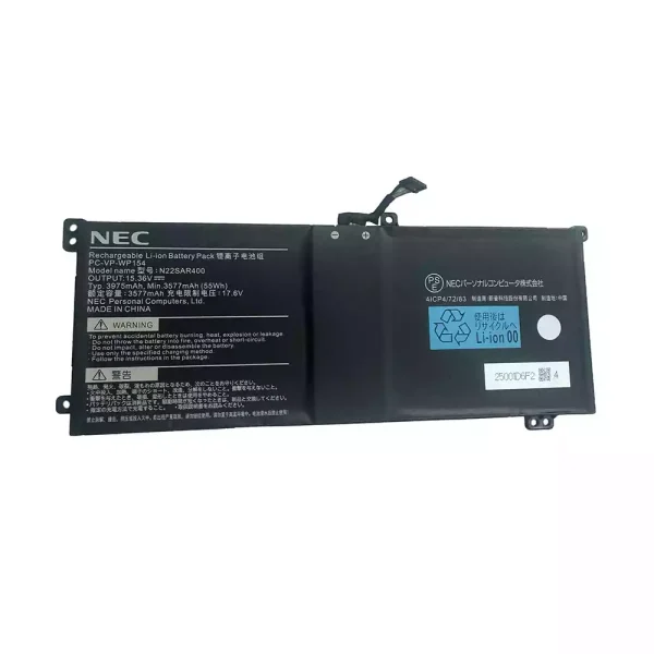 แบตเตอรี่โน๊ตบุ๊ค ของแท้ NEC PC-VP-WP154 N22SAR400