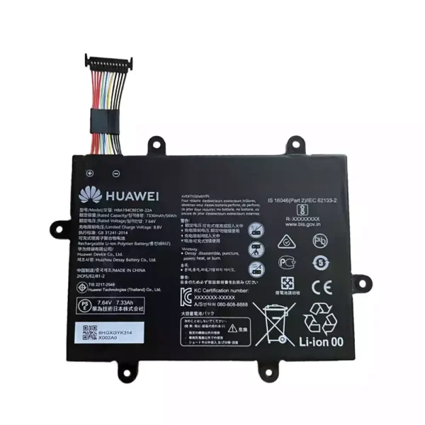 แบตเตอรี่โน๊ตบุ๊ค ของแท้ HUAWEI HBA194C8ECW-22A