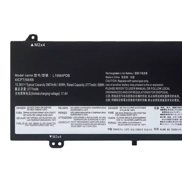 แบตเตอรี่โน๊ตบุ๊ค ของแท้ LENOVO L20M4PDB L20C4PDB - Image 3