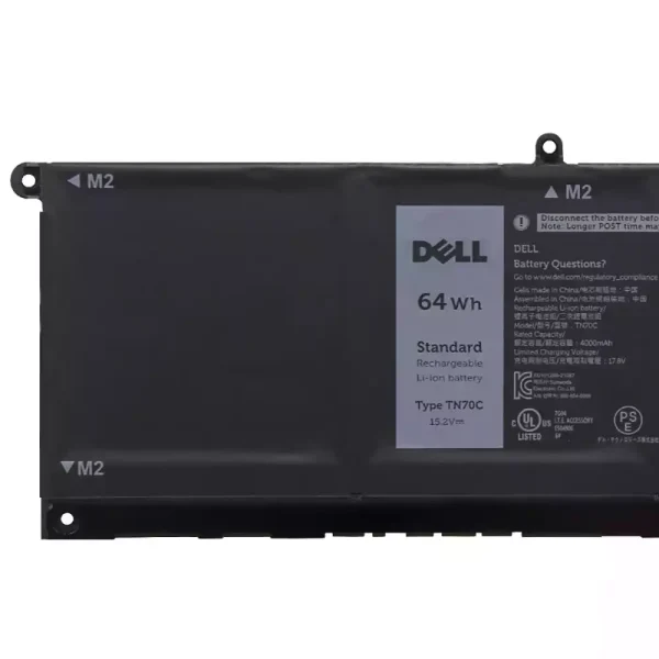 แบตเตอรี่โน๊ตบุ๊ค ของแท้ DELL TN70C - Image 3