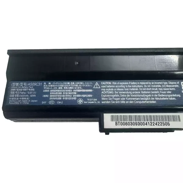 แบตเตอรี่โน๊ตบุ๊ค ของแท้ ACER AS09C71 AS09C75 AS09C31 - Image 2