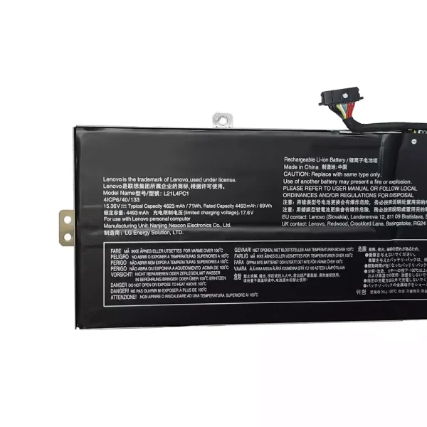 แบตเตอรี่โน๊ตบุ๊ค ของแท้ Lenovo L21M4PC4 L21L4PC1 - Image 3
