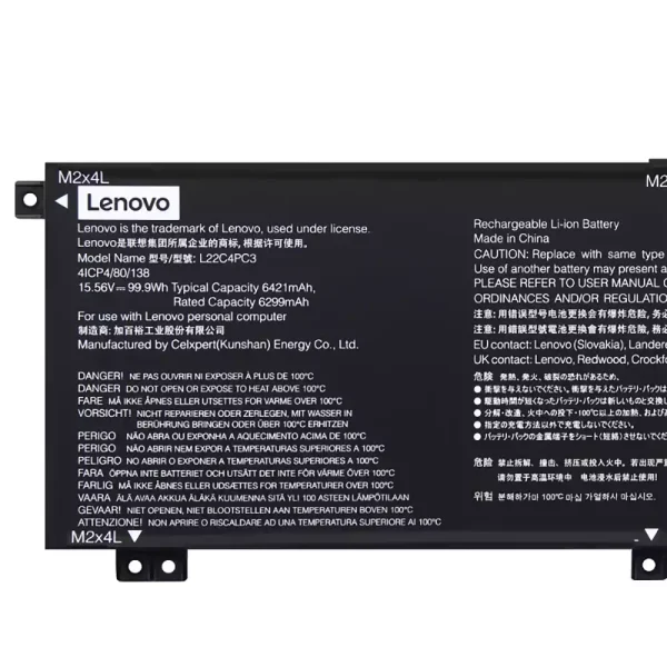 แบตเตอรี่โน๊ตบุ๊ค ของแท้ LENOVO L22C4PC3 L22D4PC3 L22M4PC3 - Image 3