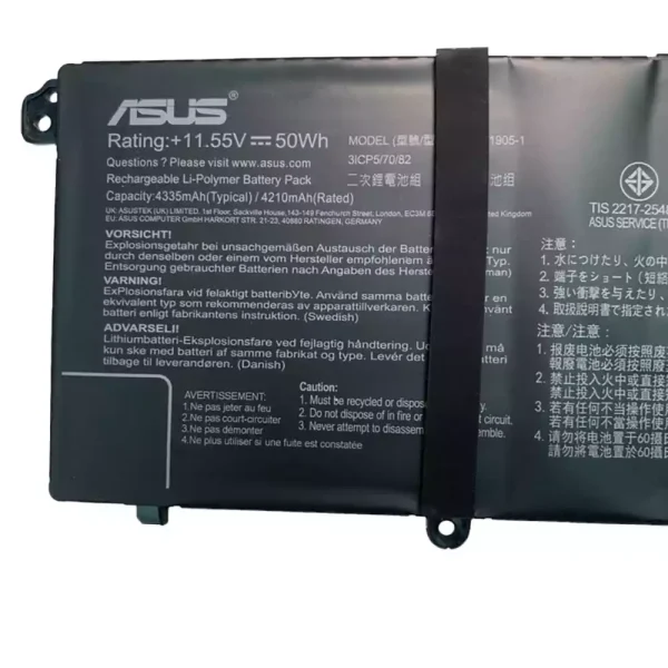 แบตเตอรี่โน๊ตบุ๊ค ของแท้ ASUS C31N1905-1 - Image 2
