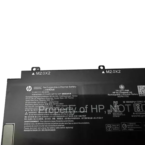 แบตเตอรี่โน๊ตบุ๊ค ของแท้ HP ED03XL - Image 2