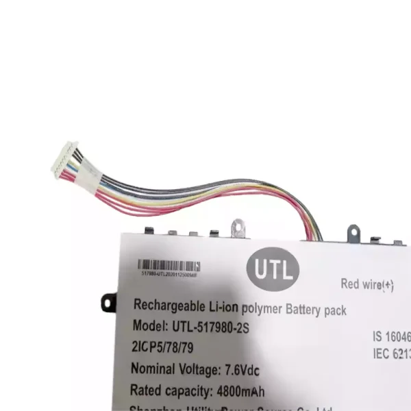 แบตเตอรี่โน๊ตบุ๊ค ของแท้ UTL-517980-2S - Image 3