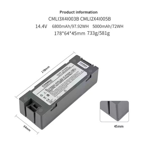 แบตเตอรี่ทดแทน ใช้ได้กับ COMEN CMLI2X4I005B CMLI2X4I002B - battery-th.com