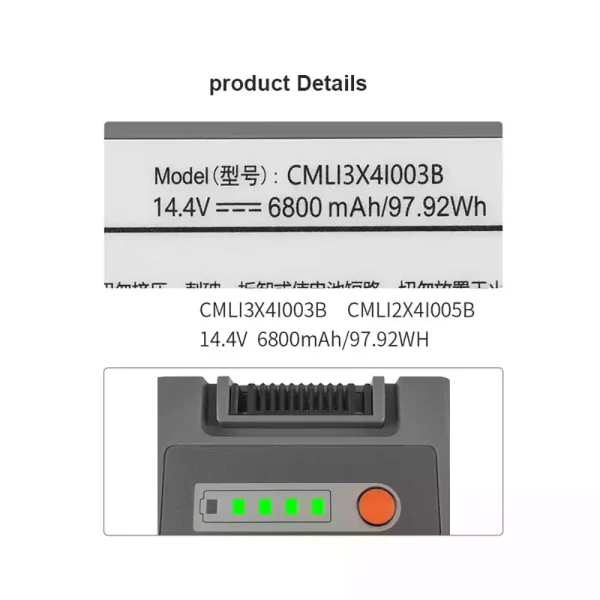 แบตเตอรี่ทดแทน ใช้ได้กับ COMEN CMLI2X4I005B CMLI2X4I002B - battery-th.com