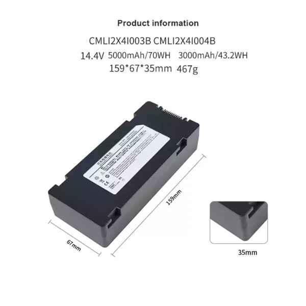 แบตเตอรี่ทดแทน ใช้ได้กับ COMEN CMLI2X4I003B - battery-th.com