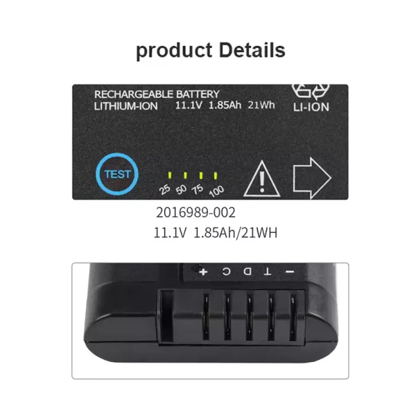 แบตเตอรี่ทดแทน ใช้ได้กับ GE 2016989-002 2016989-003 DR203 Solar 8000i - Image 2