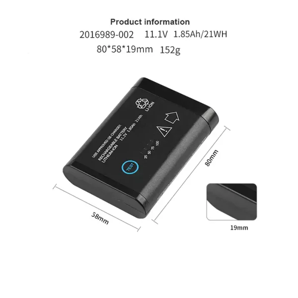 แบตเตอรี่ทดแทน ใช้ได้กับ GE 2016989-002 2016989-003 DR203 Solar 8000i - Image 3
