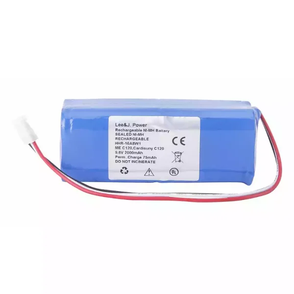 แบตเตอรี่ทดแทน ใช้ได้กับ Fukuda HHR-16A8W1,Fukuda ME Cardisuny C-120,ME C120
