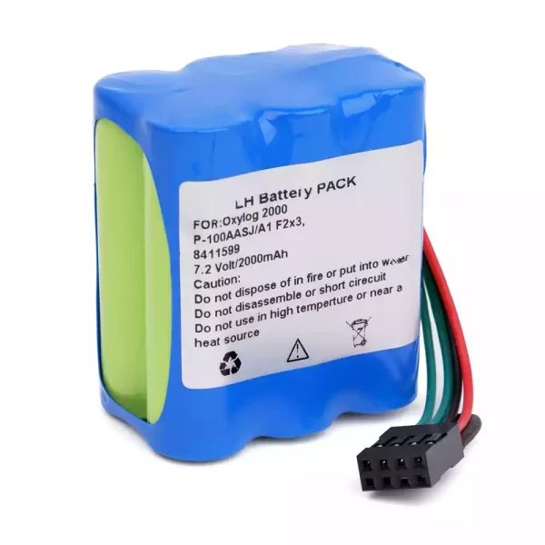 แบตเตอรี่ทดแทน ใช้ได้กับ Oxylog 2000 P-100AASJ/A1 F2x3 8411599 - Image 2