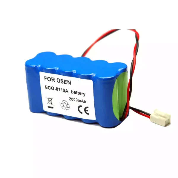 แบตเตอรี่ทดแทน ใช้ได้กับ OSEN ECG-8110 ECG-8110A ECG-8130A - Image 2