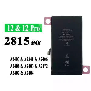 แบตเตอรี่โทรศัพท์มือถือ A2479 สำหรับรุ่น iPhone 12,iPhone 12pro