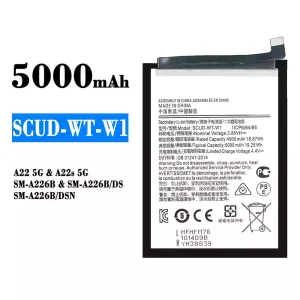แบตเตอรี่โทรศัพท์มือถือ SCUD-WT-W1 สำหรับรุ่น Samsung A22 5G/A22s 5G