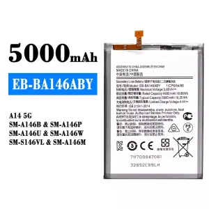 แบตเตอรี่โทรศัพท์มือถือ EB-BA146ABY สำหรับรุ่น Samsung A14 5G