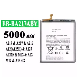 แบตเตอรี่โทรศัพท์มือถือ EB-BA217ABY สำหรับรุ่น Samsung A21S/A207/A217/A12(A125H)/A127/A022F/M02/A02/M12/A13 4G
