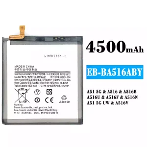 แบตเตอรี่โทรศัพท์มือถือ EB-BA516ABY สำหรับรุ่น Samsung A51 5G