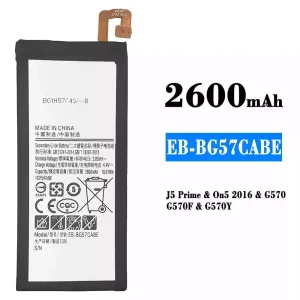 แบตเตอรี่โทรศัพท์มือถือ EB-BG57CABE สำหรับรุ่น Samsung J5 Prime