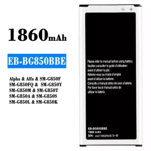 แบตเตอรี่โทรศัพท์มือถือ EB-BG850BBE สำหรับรุ่น Samsung Alpha