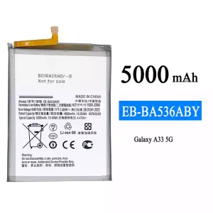 แบตเตอรี่โทรศัพท์มือถือ EB-BA536ABY สำหรับรุ่น Samsung Galaxy A33 5G