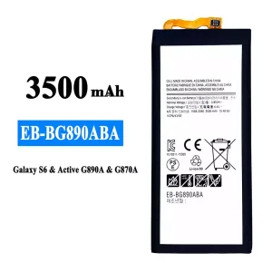 แบตเตอรี่โทรศัพท์มือถือ EB-BG890ABA สำหรับรุ่น Samsung Galaxy S6