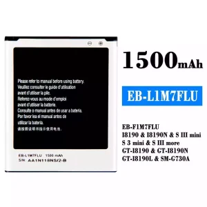 แบตเตอรี่โทรศัพท์มือถือ EB-L1M7FLU EB-F1M7FLU สำหรับรุ่น Samsung S3 mini