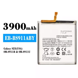 แบตเตอรี่โทรศัพท์มือถือ EB-BS911ABY สำหรับรุ่น Samsung Galaxy S23