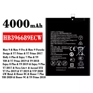 แบตเตอรี่โทรศัพท์มือถือ HB396689ECW สำหรับรุ่น HUAWEI Mate 9 / Mate 9 Pro / Enjoy 7 Plus / Y9 / Y8S / Y9 2018 / Enjoy 8 Plus / Y9 2019 / Enjoy 9 Plus / Y7 2017 / Nova Lite+ /Y7 Pro 2019 / Y7 2019 / Y7P 2020 / Honor 8C / Honor 7 Plus/Y8S 2020 / Honor 9C /