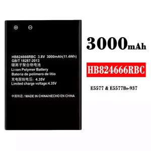 แบตเตอรี่โทรศัพท์มือถือ HB824666RBC สำหรับรุ่น HUAWEI E5577
