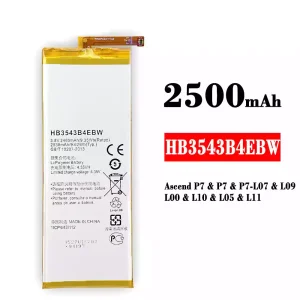 แบตเตอรี่โทรศัพท์มือถือ HB3543B4EBW สำหรับรุ่น HUAWEI P7