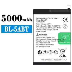 แบตเตอรี่โทรศัพท์มือถือ BL-5ABT สำหรับรุ่น Tecno