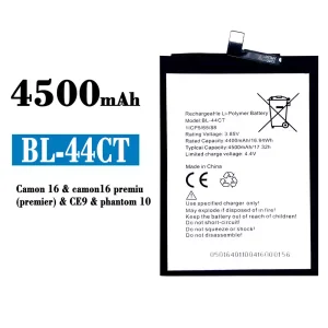 แบตเตอรี่โทรศัพท์มือถือ BL-44CT สำหรับรุ่น Tecno Camon 16 / phantom 10