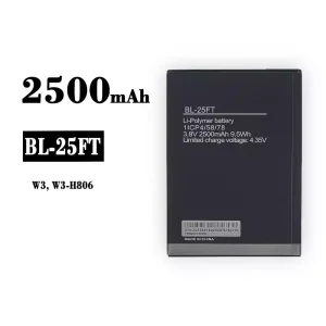 แบตเตอรี่โทรศัพท์มือถือ BL-25FT สำหรับรุ่น Tecno W3, W3-H806