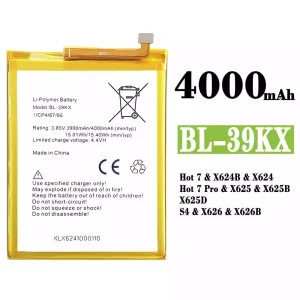 แบตเตอรี่โทรศัพท์มือถือ BL-39KX สำหรับรุ่น Infinix Hot 7 / Hot 7 Pro