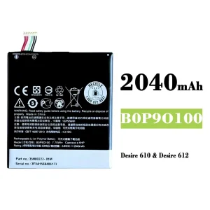 แบตเตอรี่โทรศัพท์มือถือ B0P9O100 สำหรับรุ่น HTC Desire 610 / Desire 612