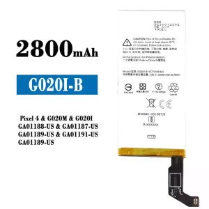 แบตเตอรี่โทรศัพท์มือถือ G020I-B สำหรับรุ่น Google Pixel 4