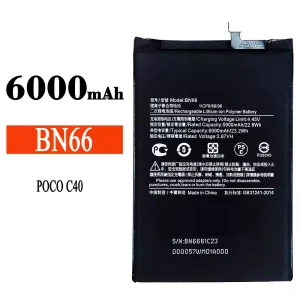 แบตเตอรี่โทรศัพท์มือถือ BN66 สำหรับรุ่น Xiaomi poco C40