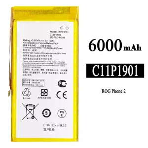 แบตเตอรี่โทรศัพท์มือถือ C11P1901 สำหรับรุ่น Asus ROG Phone 2