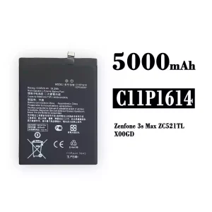 แบตเตอรี่โทรศัพท์มือถือ C11P1614 สำหรับรุ่น Asus Zenfone 3S Max