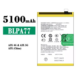 แบตเตอรี่โทรศัพท์มือถือ BLPA77 สำหรับรุ่น OPPO A3X 4G 5G