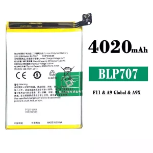 แบตเตอรี่โทรศัพท์มือถือ BLP707 สำหรับรุ่น OPPO A9 /A9X /F11